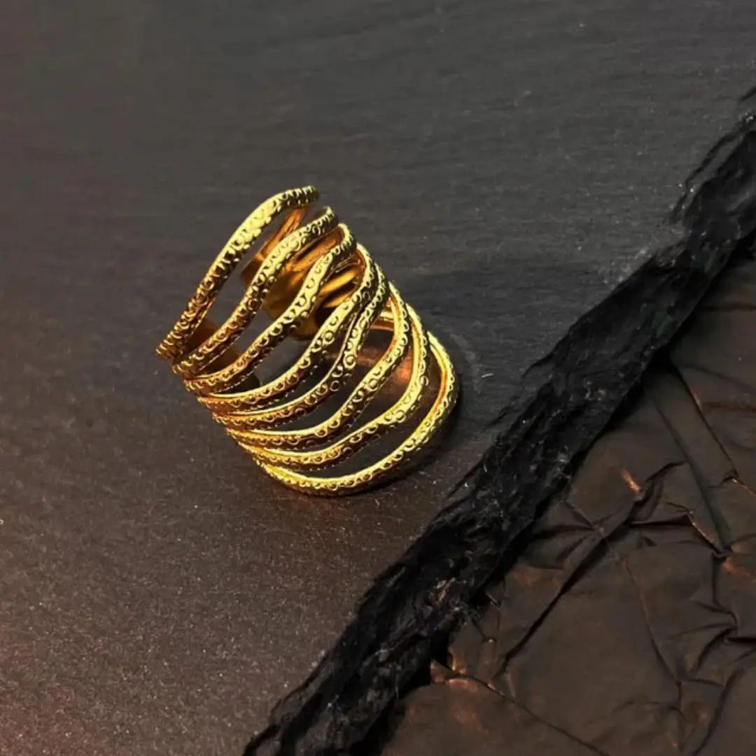 Exquisite Retro Stainless Steel Ring Copper Material for Fashion Lovers - Image 2