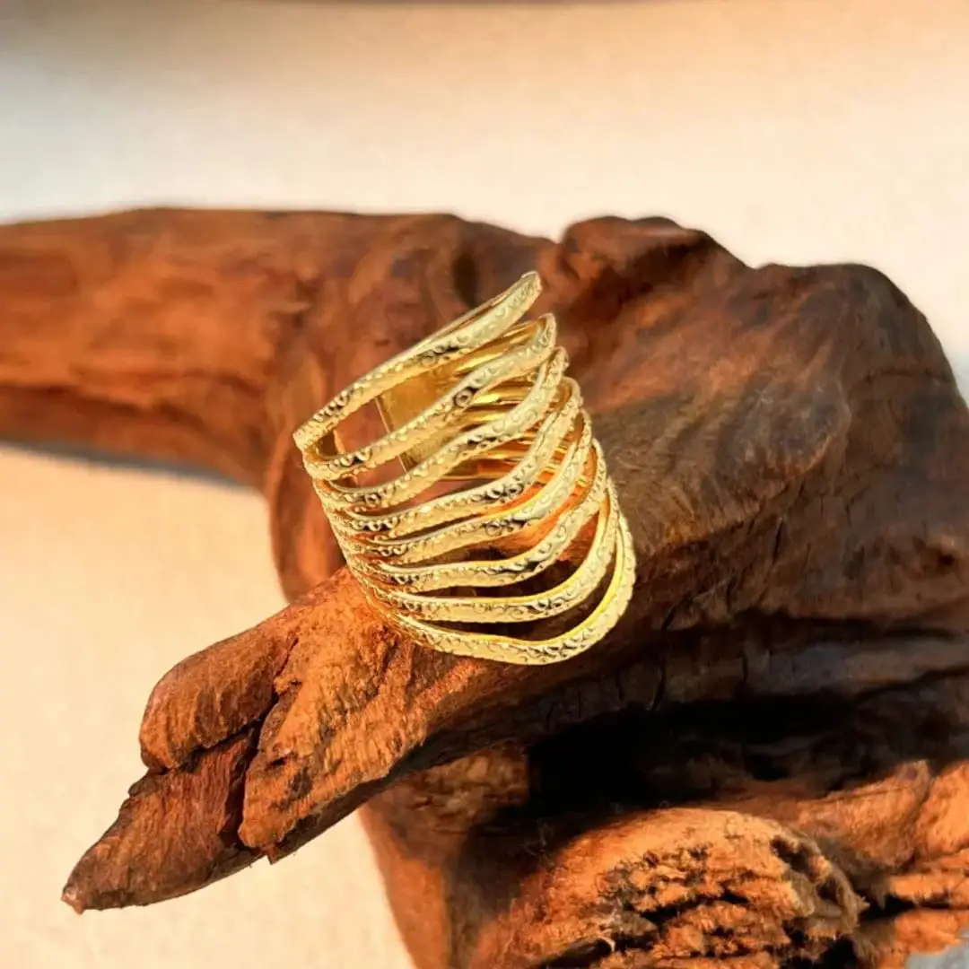 Exquisite Retro Stainless Steel Ring Copper Material for Fashion Lovers - Image 3